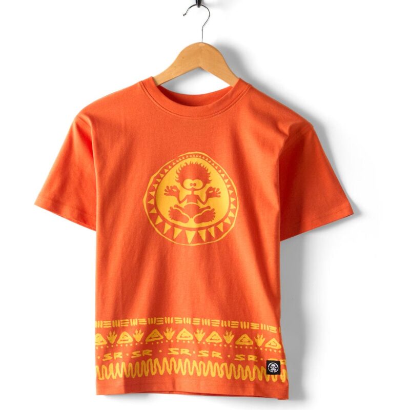 Vanale Kids’ Orange Retro Graphic T-Shirt