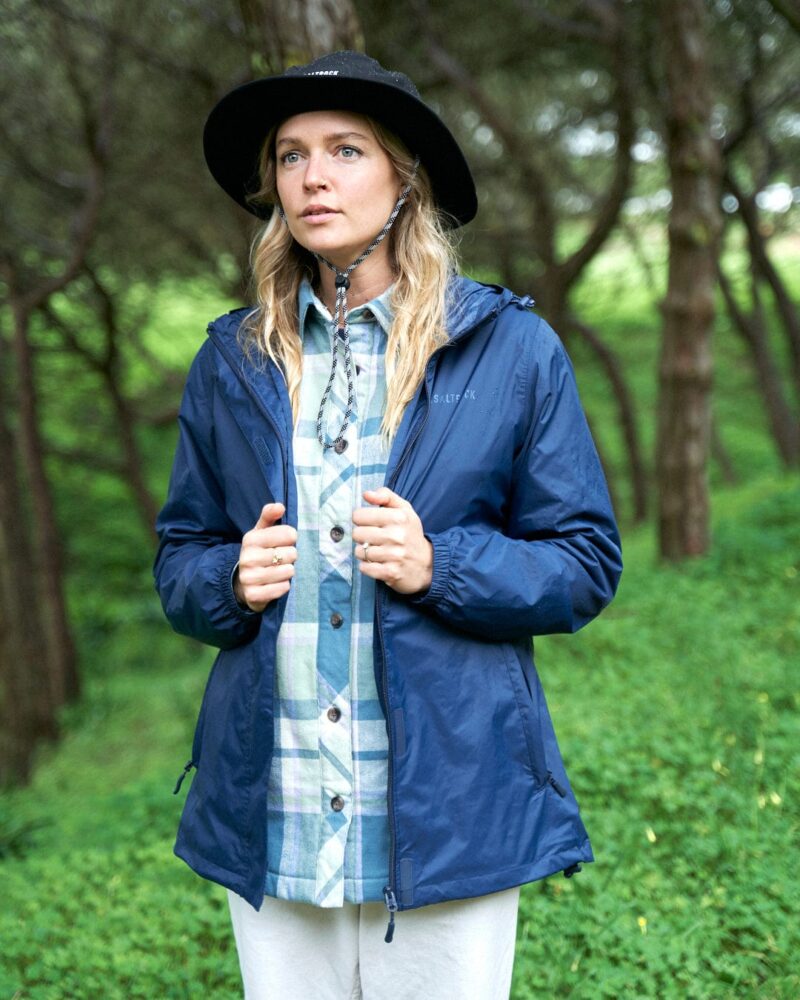 Vanale Women’s Blue Packable Waterproof Jacket - Image 3