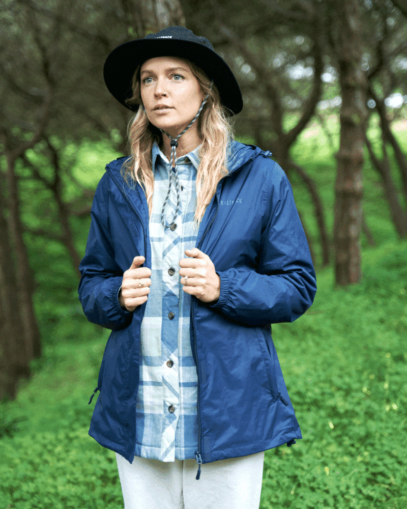 Vanale Women’s Blue Packable Waterproof Jacket - Image 4
