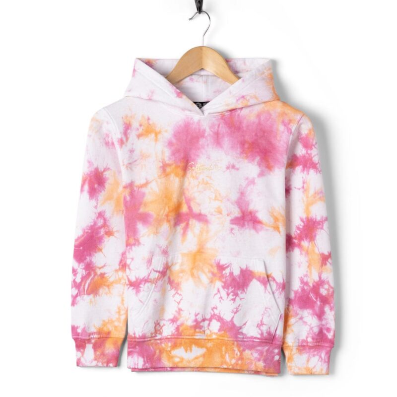 Vanale Kids’ Pink Tie-Dye Popover Hoodie