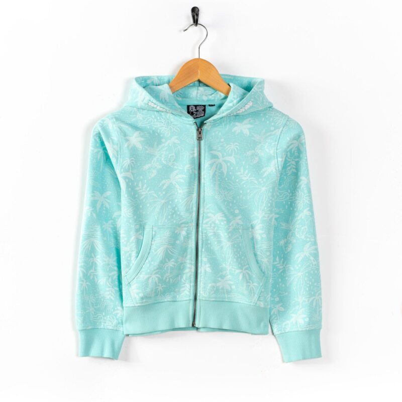 Vanale Kids’ Turquoise Zip-Up Hoodie