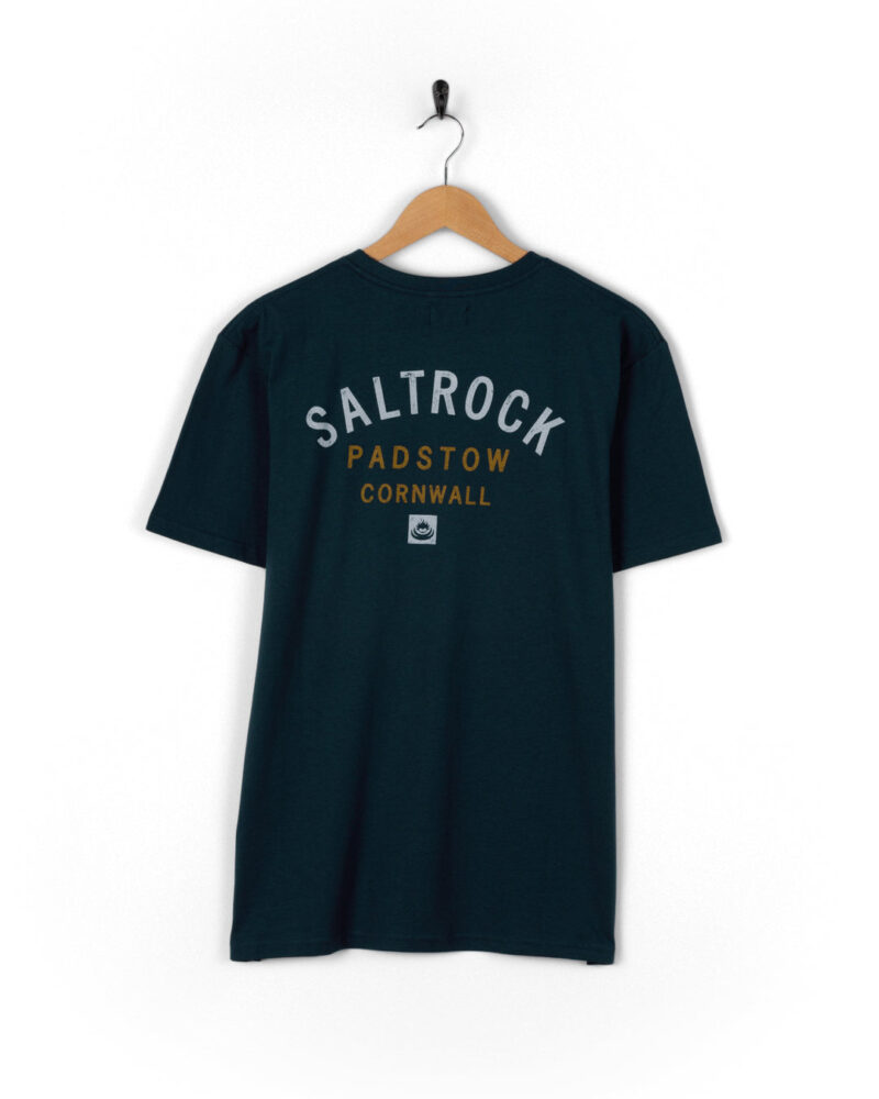 Vanale Men’s Blue Padstow Graphic Cotton T-Shirt - Image 5