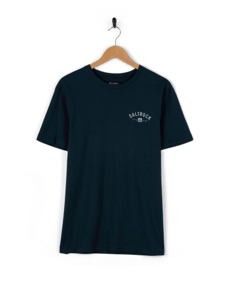 Vanale Men’s Blue Newquay Location Graphic T-Shirt - Image 2